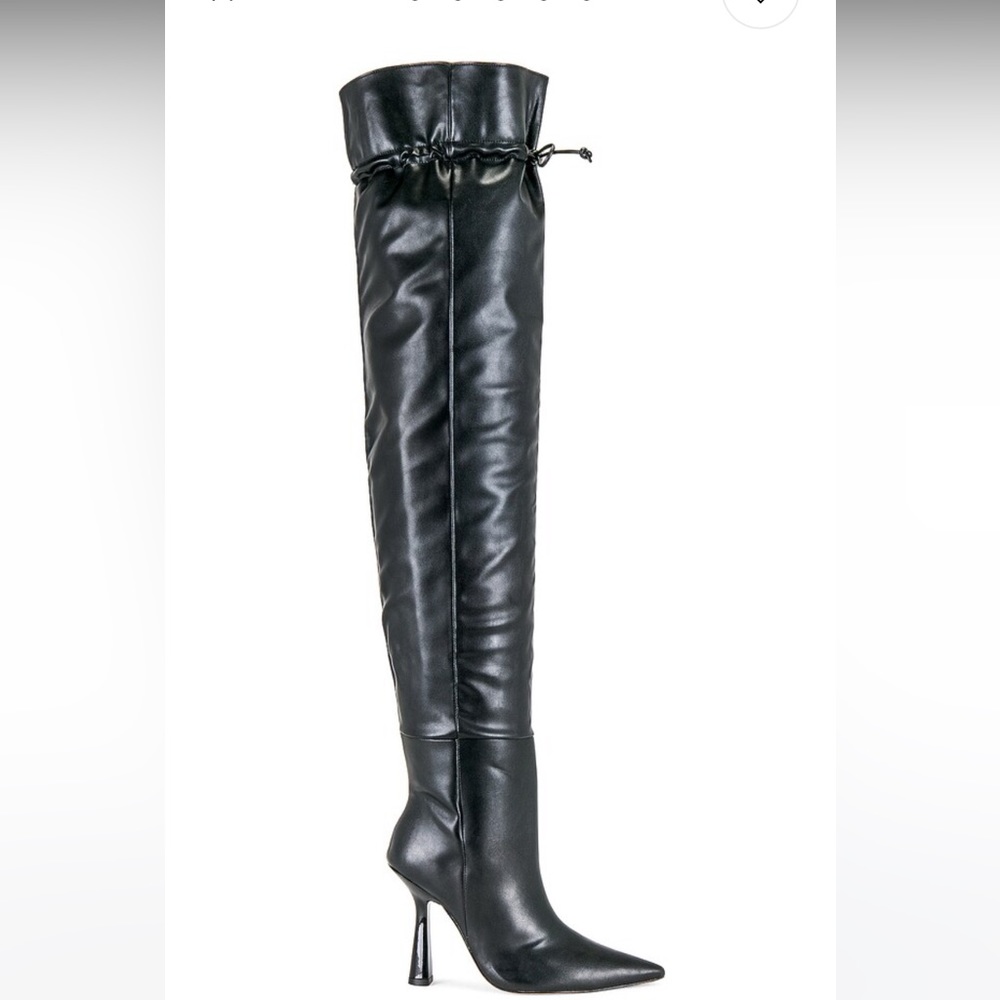 NIB Good American Carla Over-The-Knee Boot Black